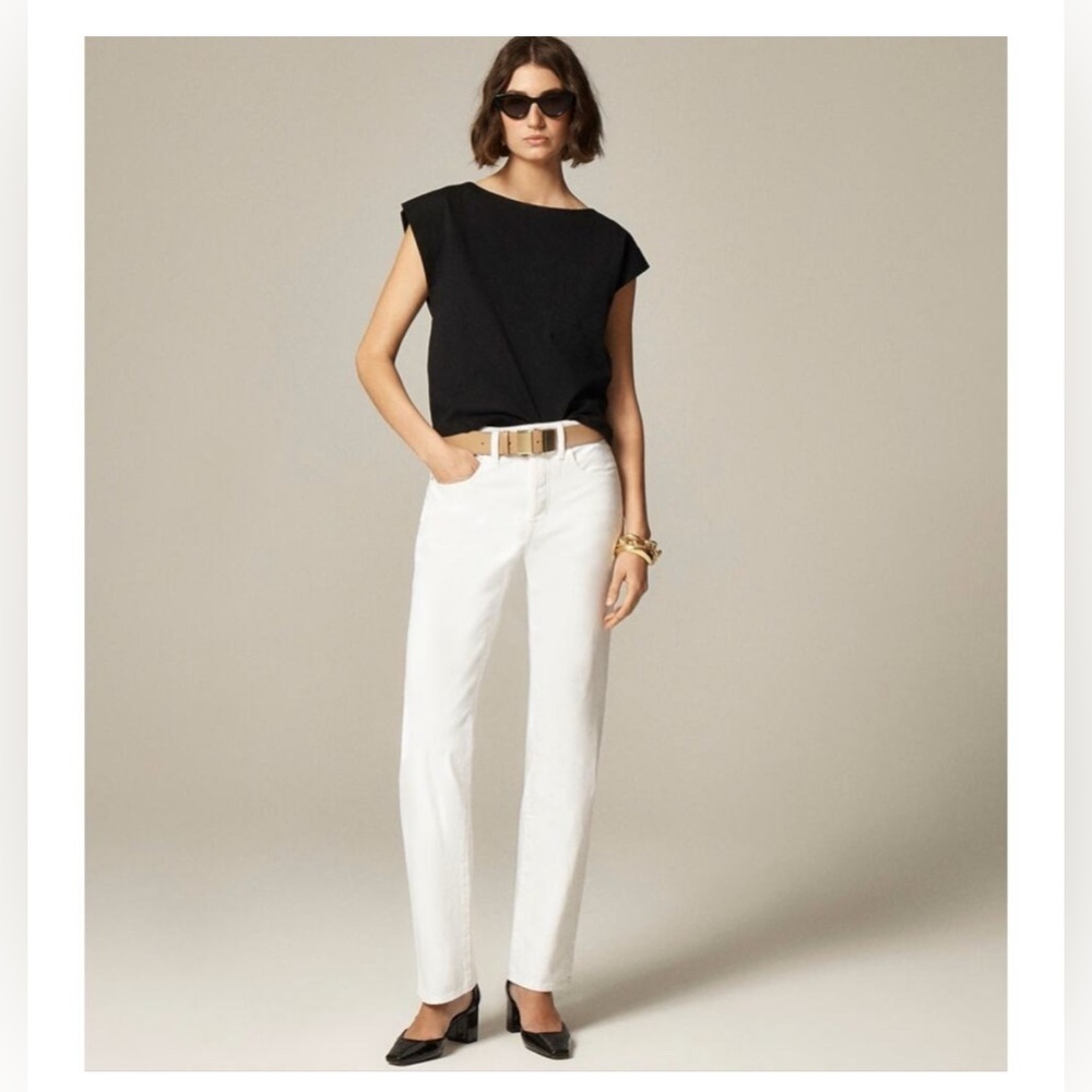 J.Crew 1984 Rigid Tall Slouchy Jeans
WMNS 30T White Denim High Rise
Button Fly